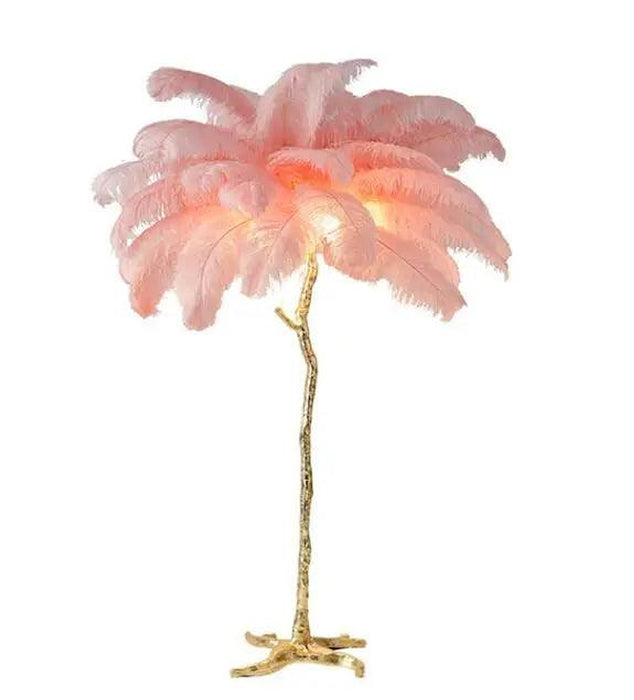 Talissa Feather Floor Lamp-DWHOME