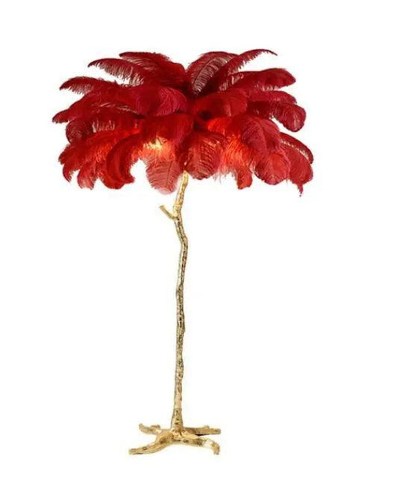Talissa Feather Floor Lamp-DWHOME