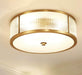 Tammika Vintage Brass Drum Ceiling Lamps - DWHOME
