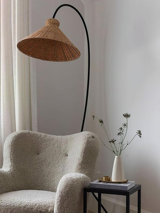 Tana Woven Floor Lamp-DWHOME