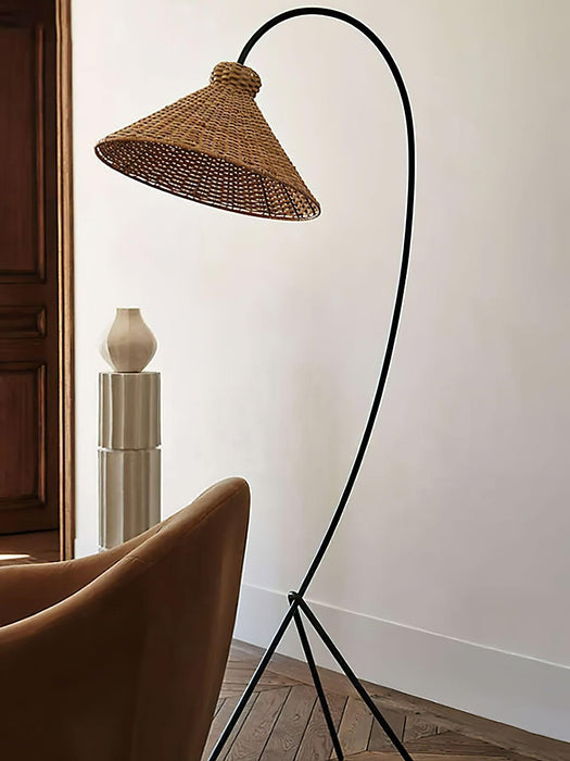 Tana Woven Floor Lamp-DWHOME