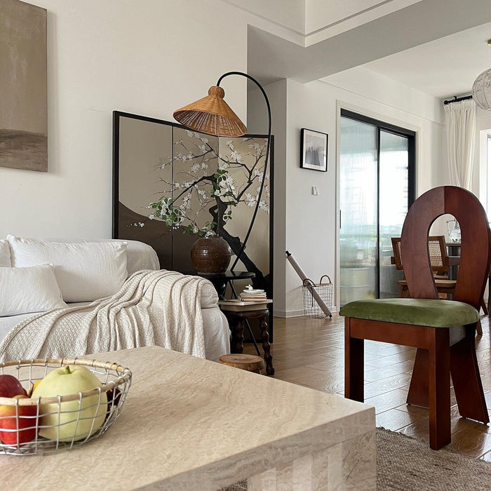 Tana Woven Floor Lamp-DWHOME
