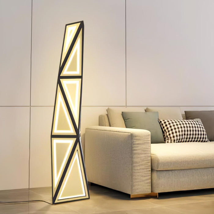 Tapered Cube Floor Lamp-DWHOME