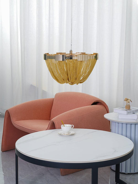 Tassel Aluminum Chain Ceiling Light - DWHOME