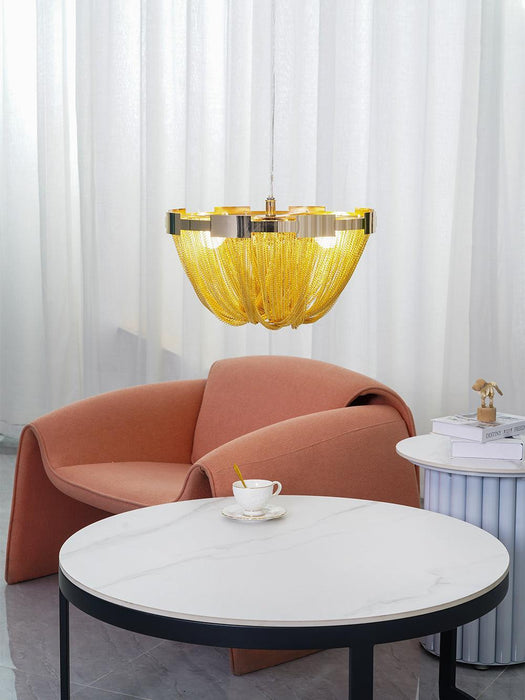 Tassel Aluminum Chain Ceiling Light - DWHOME