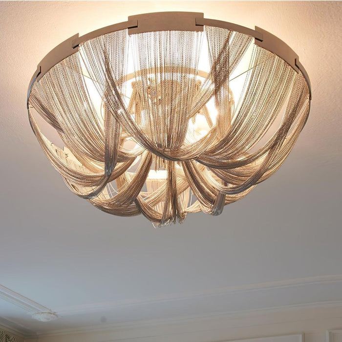 Tassel Aluminum Chain Ceiling Light - DWHOME