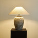 Tavira Aged Stone Table Lamp-DWHOME