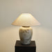Tavira Aged Stone Table Lamp-DWHOME