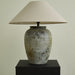 Tavira Aged Stone Table Lamp-DWHOME