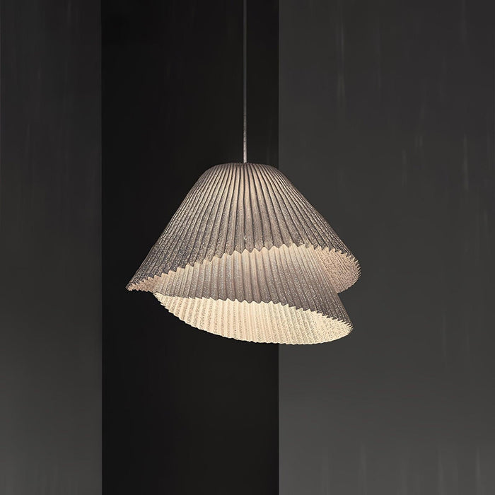 Stainless Steel Pleated Pendant Lamp-DWHOME