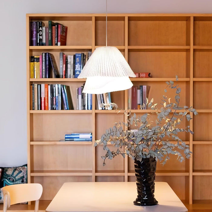 Stainless Steel Pleated Pendant Lamp-DWHOME