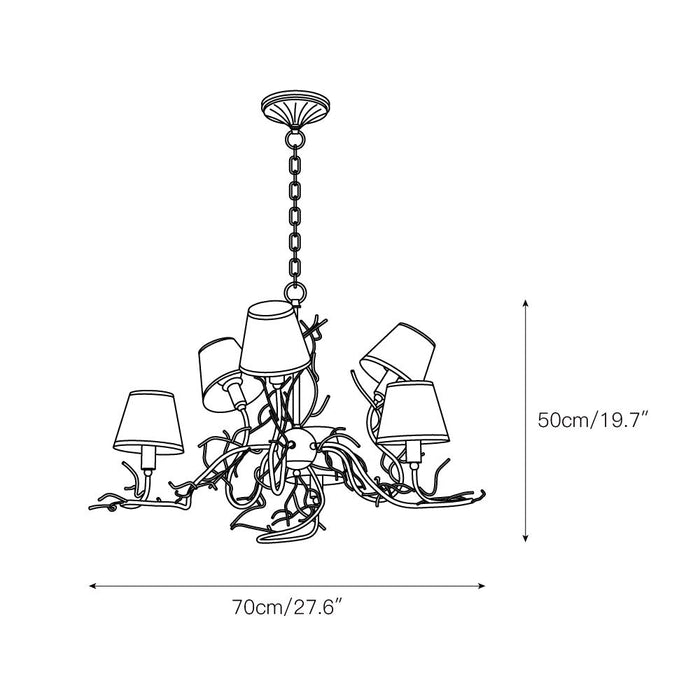 Tendril Chandelier-DWHOME