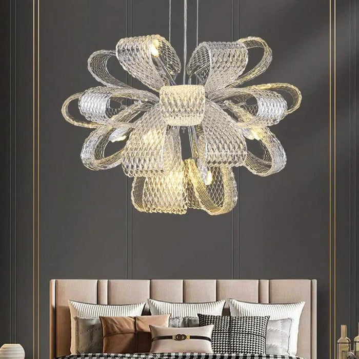 Teny Luxury Chrome and Crystal Chandelier - DWHOME