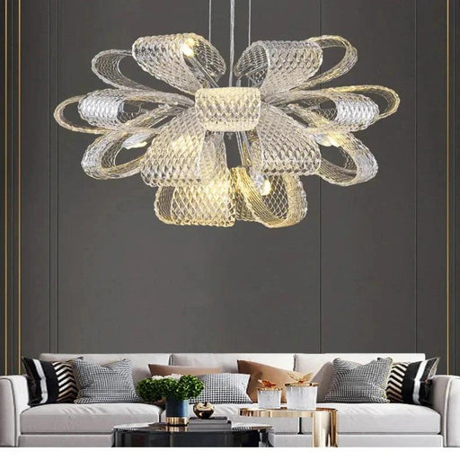 Teny Luxury Chrome and Crystal Chandelier-DWHOME