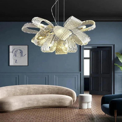 Teny Luxury Chrome and Crystal Chandelier-DWHOME