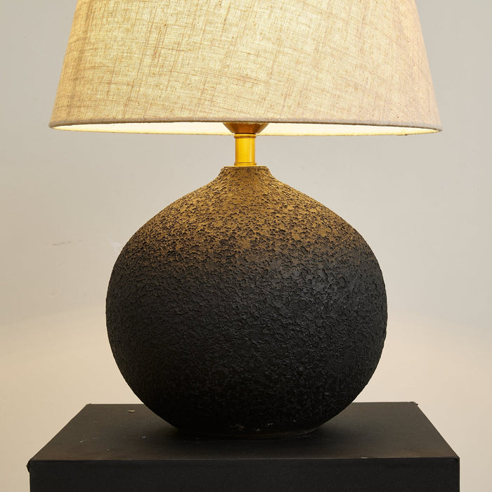Terra Noir Textured Table Lamp-DWHOME