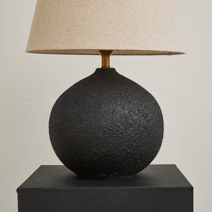 Terra Noir Textured Table Lamp-DWHOME