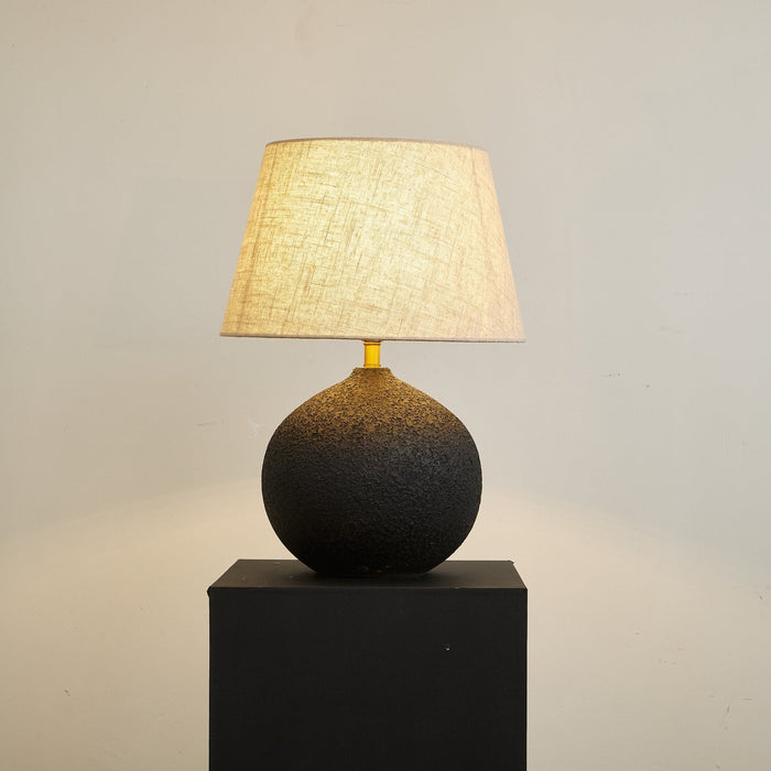 Terra Noir Textured Table Lamp-DWHOME