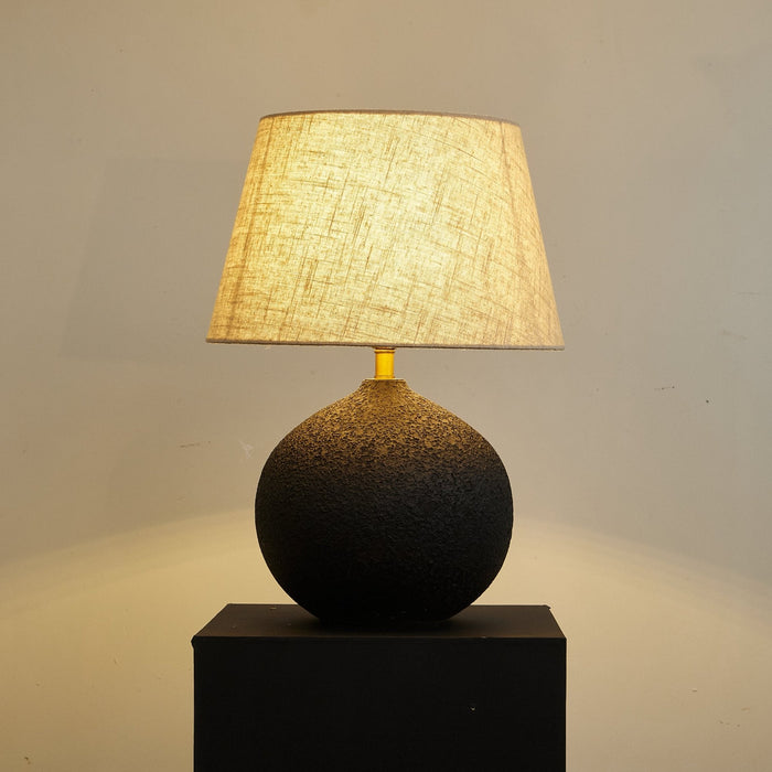 Terra Noir Textured Table Lamp-DWHOME