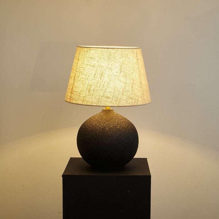 Terra Noir Textured Table Lamp-DWHOME