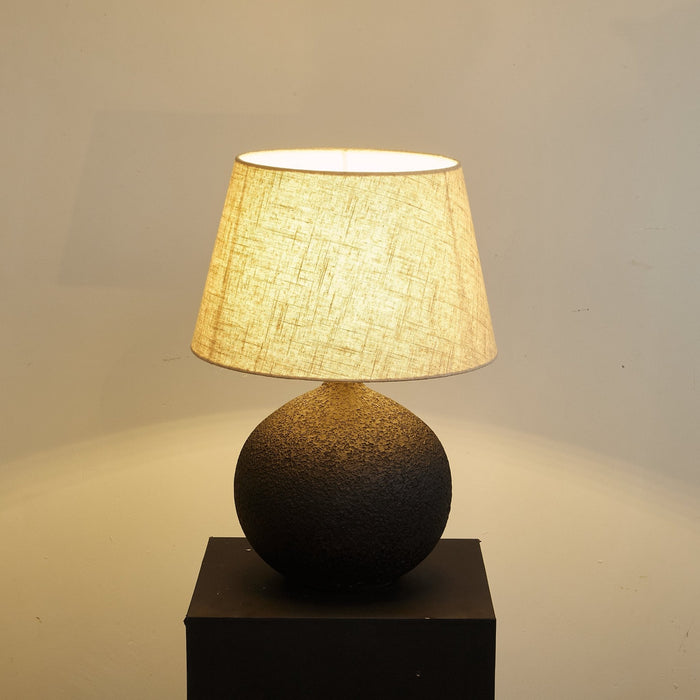 Terra Noir Textured Table Lamp-DWHOME