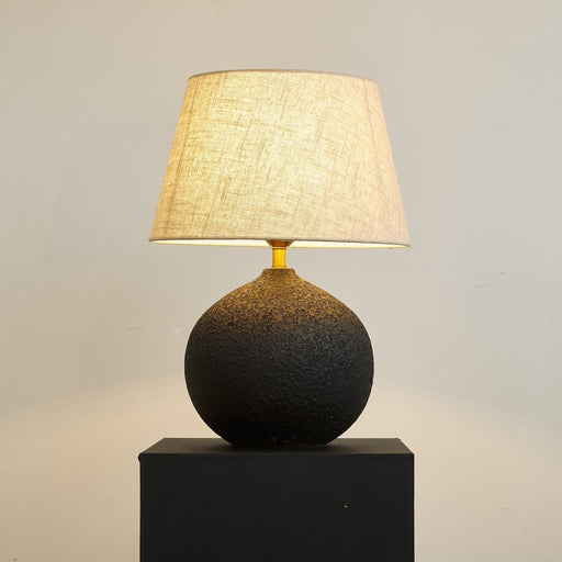 Terra Noir Textured Table Lamp-DWHOME