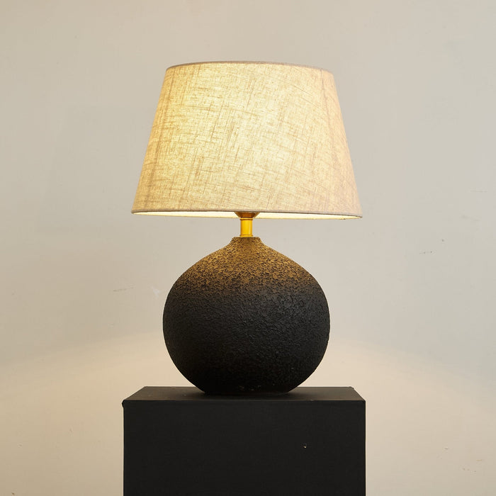 Terra Noir Textured Table Lamp-DWHOME