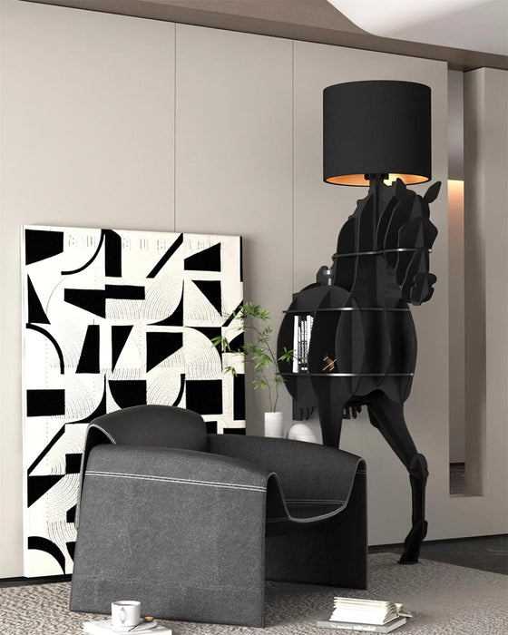 Tete Horse Floor Lamp-DWHOME