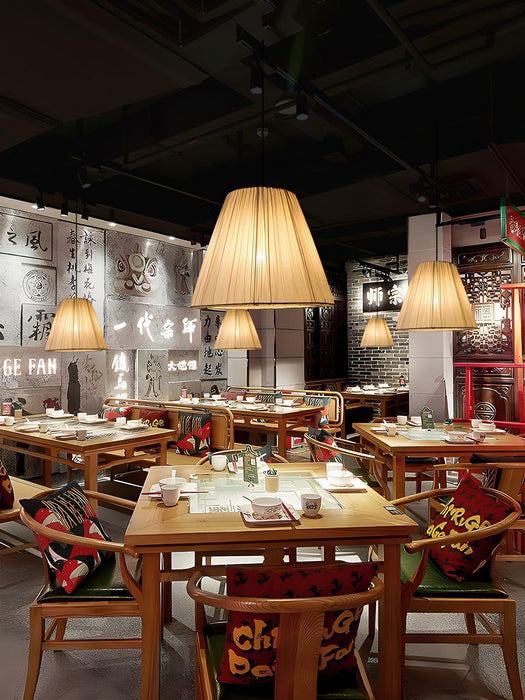 Textile Taper Pendant Lamp-DWHOME