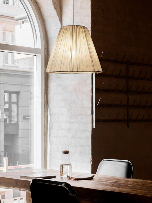 Textile Taper Pendant Lamp-DWHOME