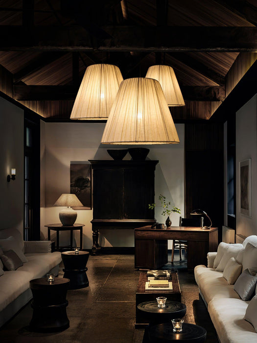 Textile Taper Pendant Lamp-DWHOME