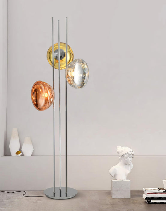 Three Lava Glass Floor Lamp-DWHOME