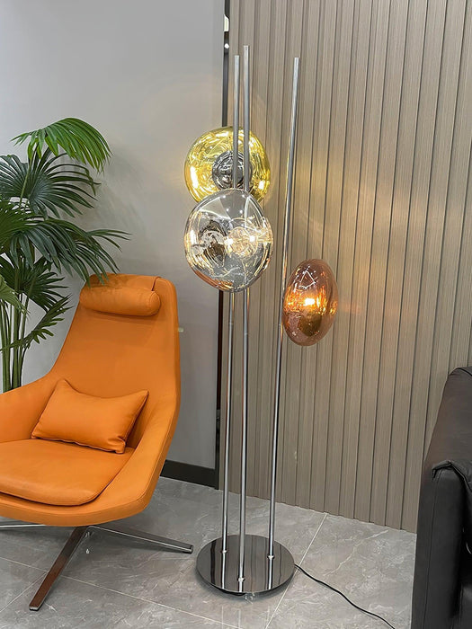 Three Lava Glass Floor Lamp-DWHOME