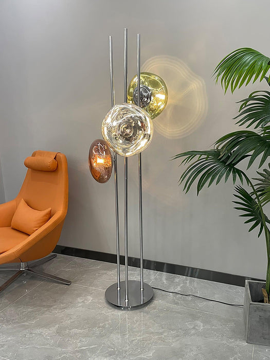Three Lava Glass Floor Lamp-DWHOME