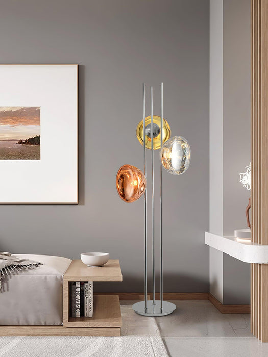 Three Lava Glass Floor Lamp-DWHOME