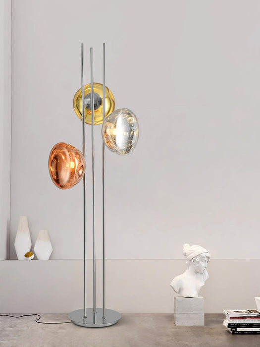 Three Lava Glass Floor Lamp-DWHOME