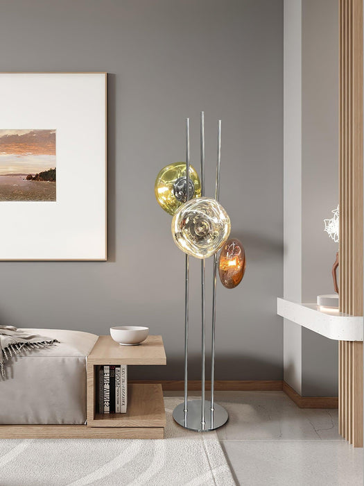 Three Lava Glass Floor Lamp-DWHOME