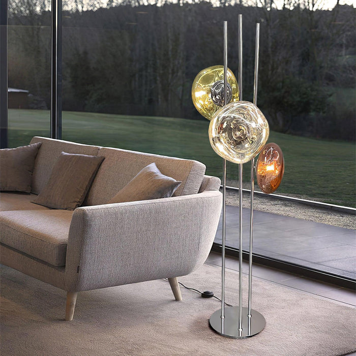 Three Lava Glass Floor Lamp-DWHOME