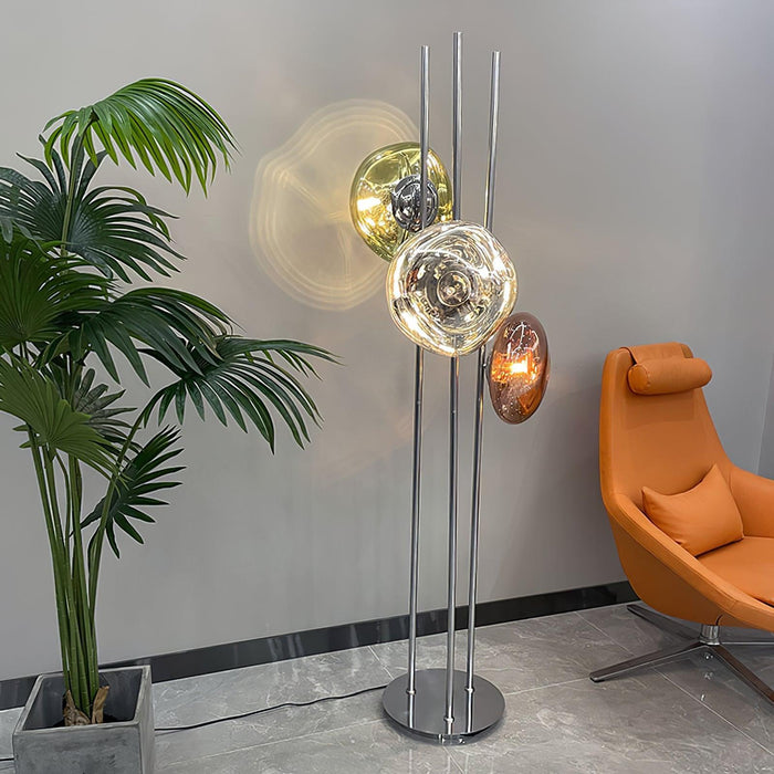 Three Lava Glass Floor Lamp-DWHOME