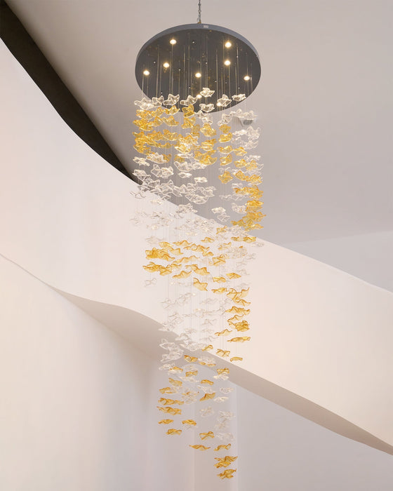 Tidal Art Glass Chandelier-DWHOME