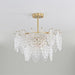 Tiered Carved Glass Chandelier - DWHOME