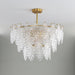 Tiered Carved Glass Chandelier - DWHOME