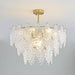 Tiered Carved Glass Chandelier - DWHOME