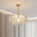 Tiered Carved Glass Chandelier - DWHOME