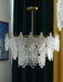 Tiered Carved Glass Chandelier - DWHOME