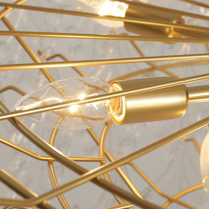 Tiered Carved Glass Chandelier - DWHOME