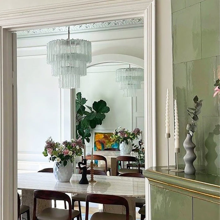 Tiered Tube Murano Glass Chandelier-DWHOME