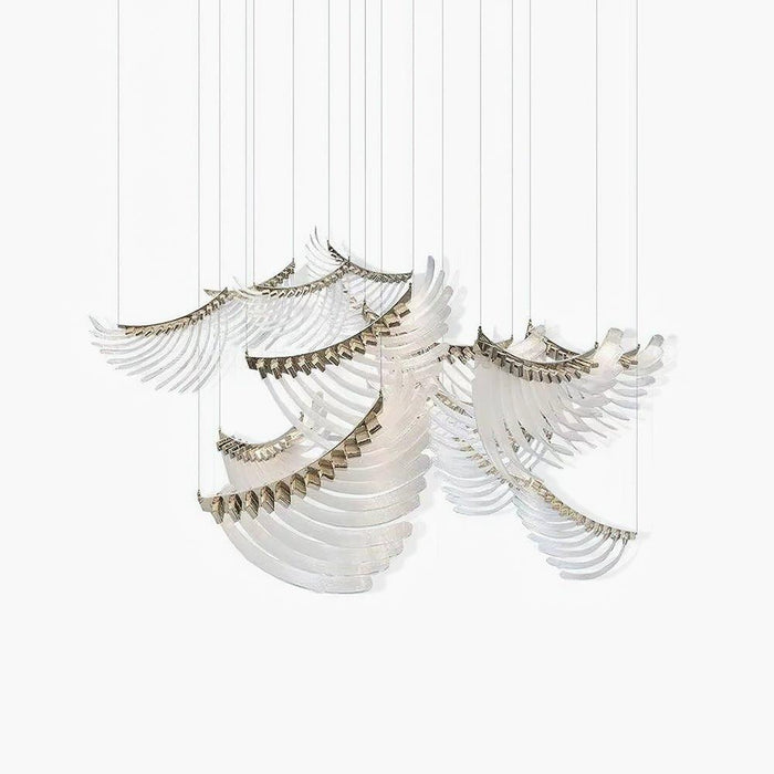 Tiered Palmette Chandelier-DWHOME