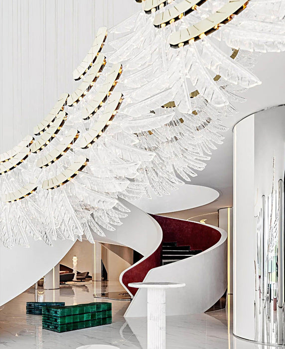 Tiered Palmette Chandelier-DWHOME