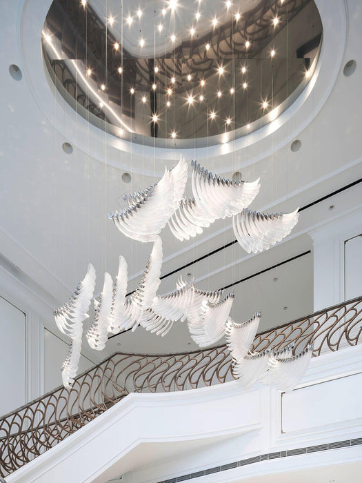 Tiered Palmette Chandelier-DWHOME